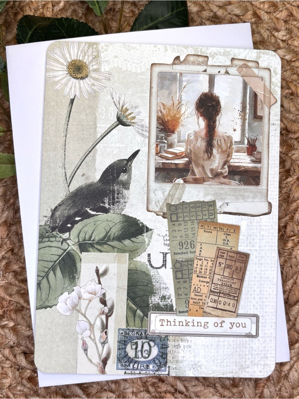 Handmade “Thinking of You” Greeting Card